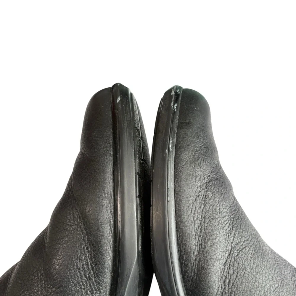 NAOT Helm Womens Ankle Boots Size 41 Dual Zip Black Lthr/Speckled Beige‎